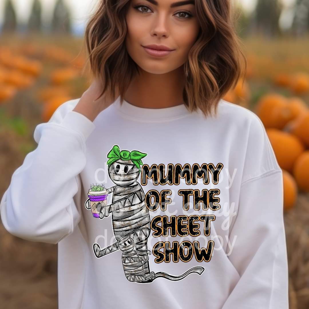 Mummy of the sheet show 612 DTF TRANSFER