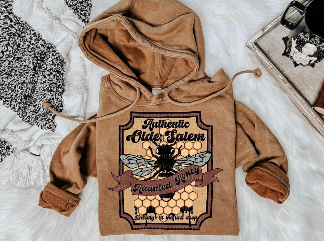 Authentic olde salem (bee with honeycomb) 2524 DTF TRANSFER