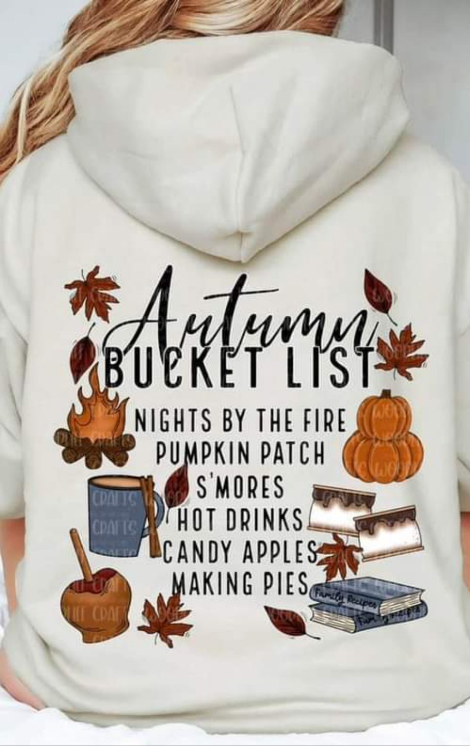 Autumn bucket list back 2498 DTF TRANSFER