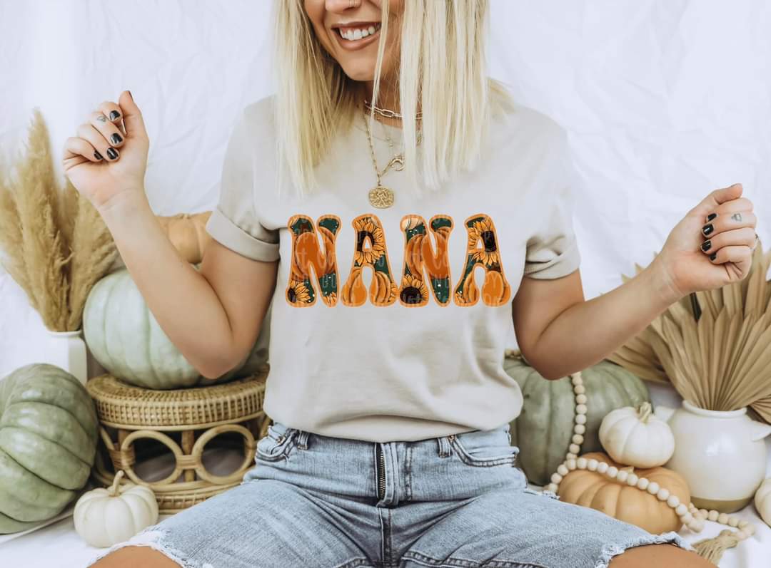 Fall faux NANA 2519 DTF TRANSFER
