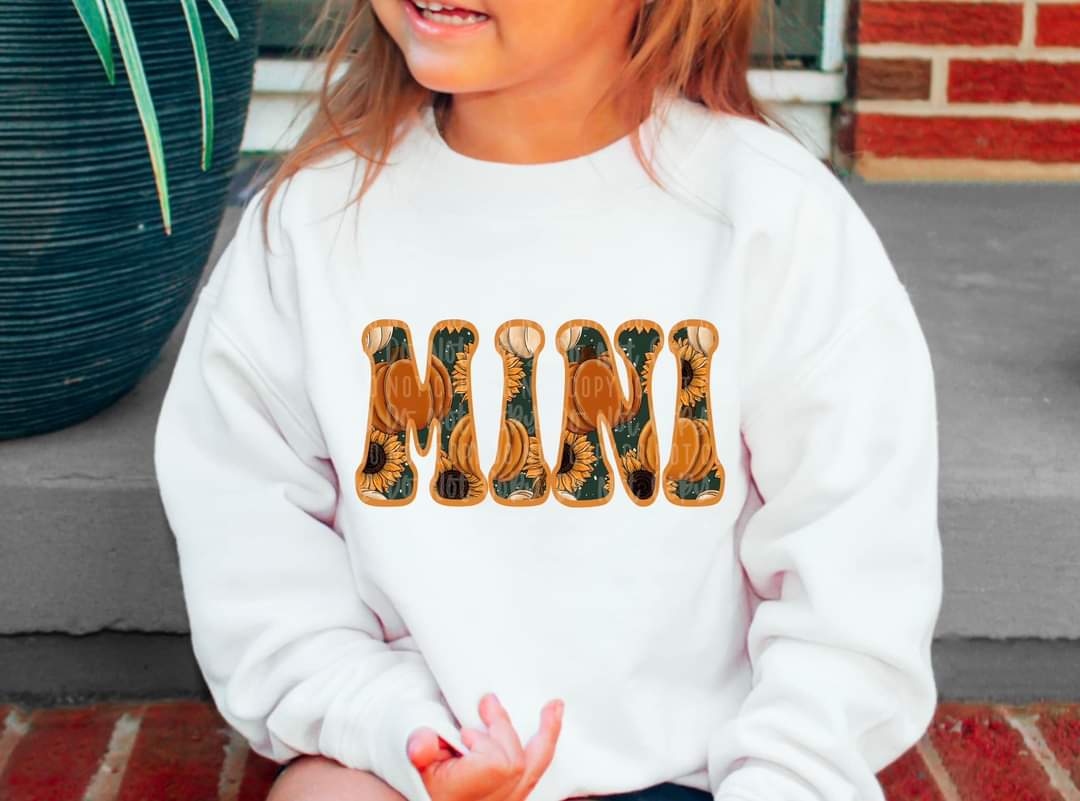 Fall faux MINI 2507 DTF TRANSFER