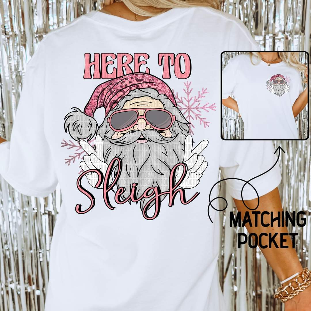 Here to sleigh peace santa 2684 DTF TRANSFER
