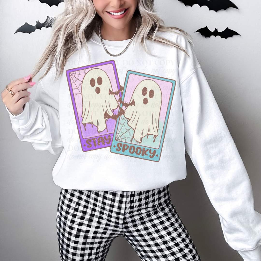 stay spooky ghost cards 9175 DTF TRANSFER