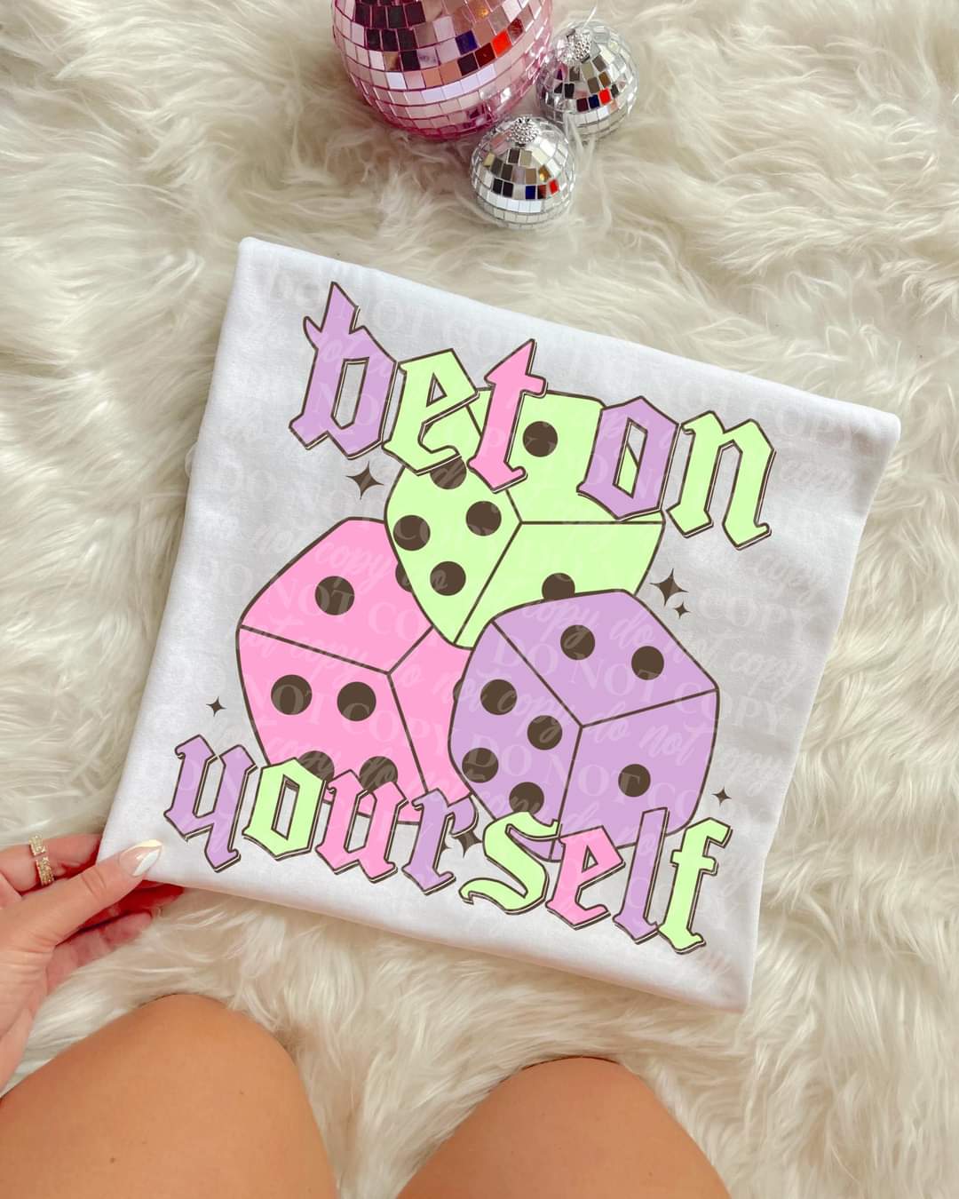 bet on yourself dice 9190 DTF TRANSFER