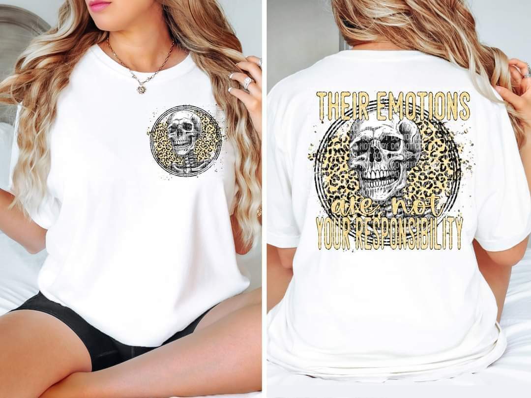 their emotions are not your responsibility POCKET ONLY 9210  DTF TRANSFER