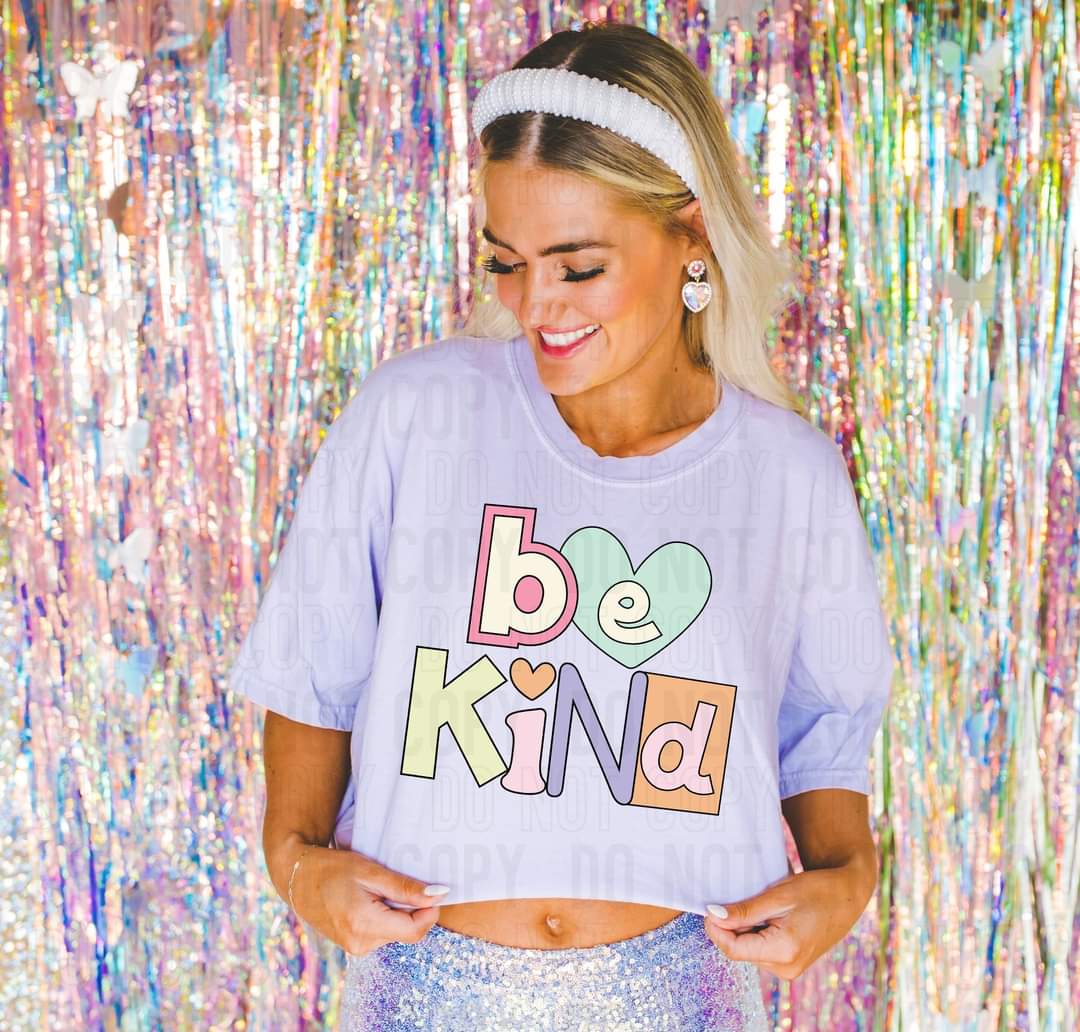 Be kind (groovy pastel) 9171 DTF TRANSFER
