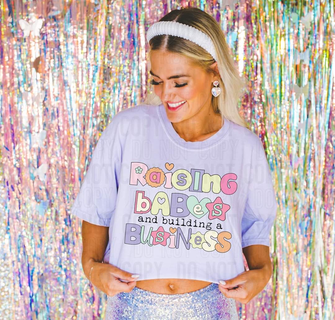 Raising babies and building a business retro 735 DTF TRANSFER