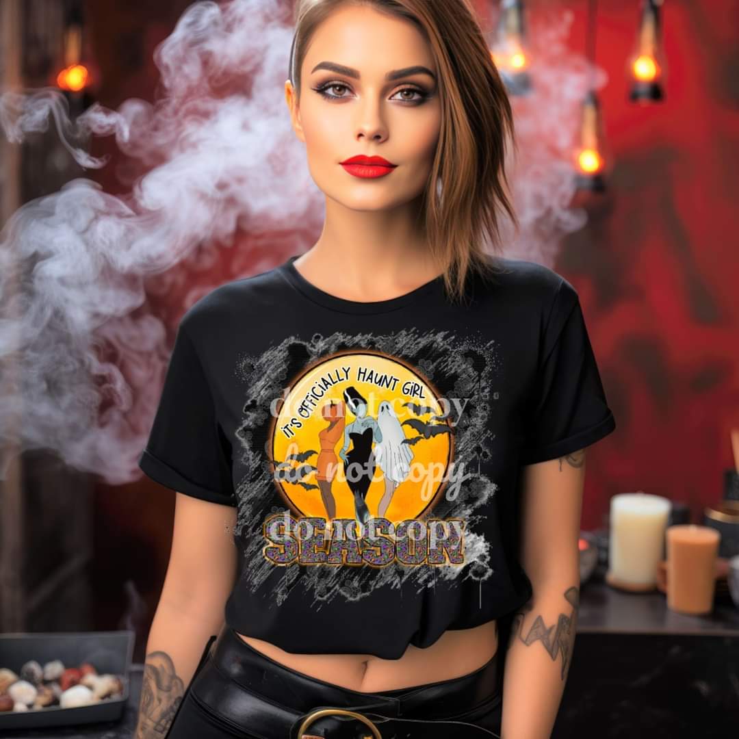 It's officially haunt girl season (bat, moon, halloween ladies) 9090 DTF TRANSFER