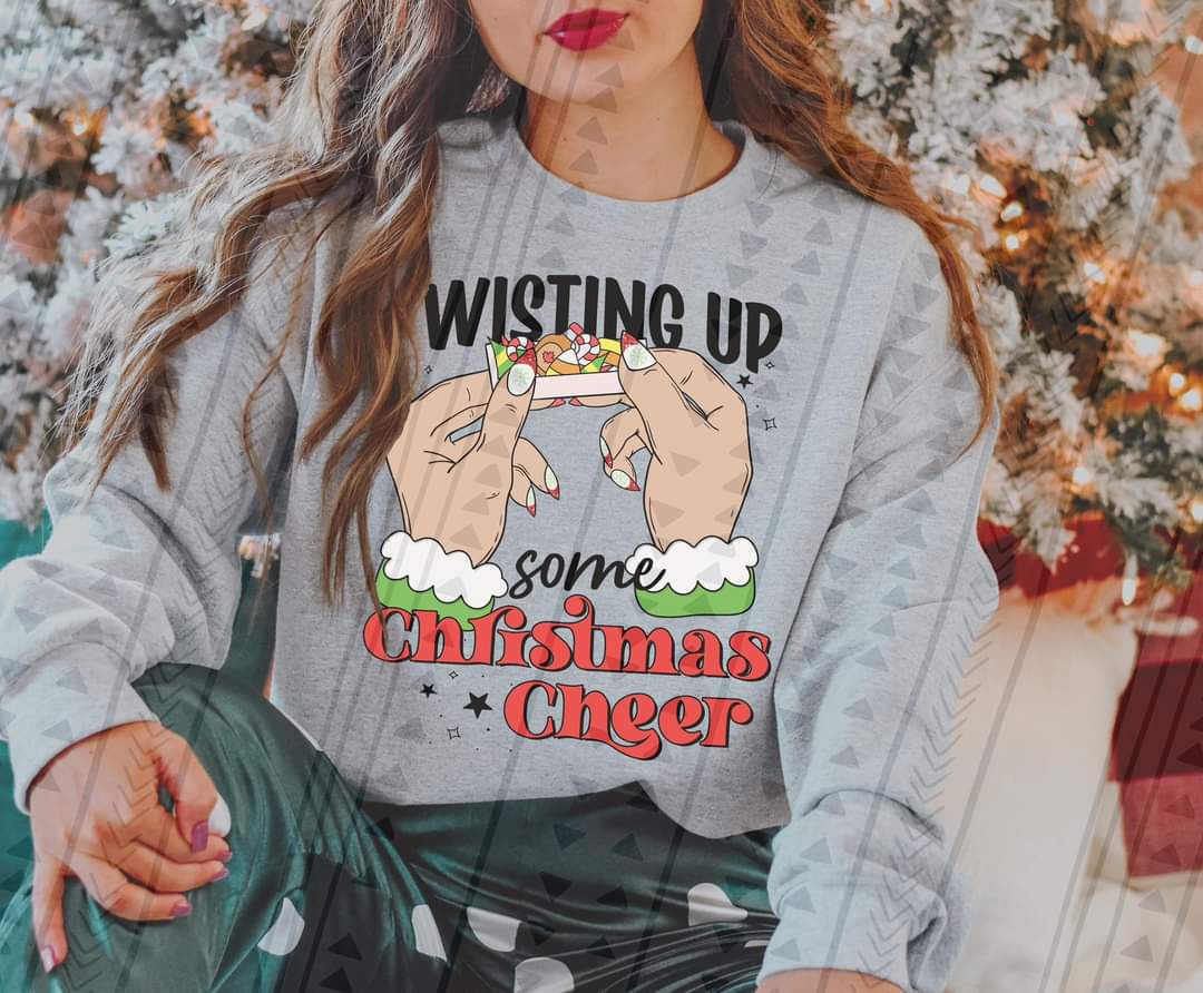 Twisting up some Christmas cheer 758 DTF TRANSFER