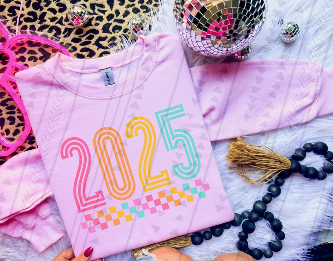 2025 colorful retro 43328 DTF transfer