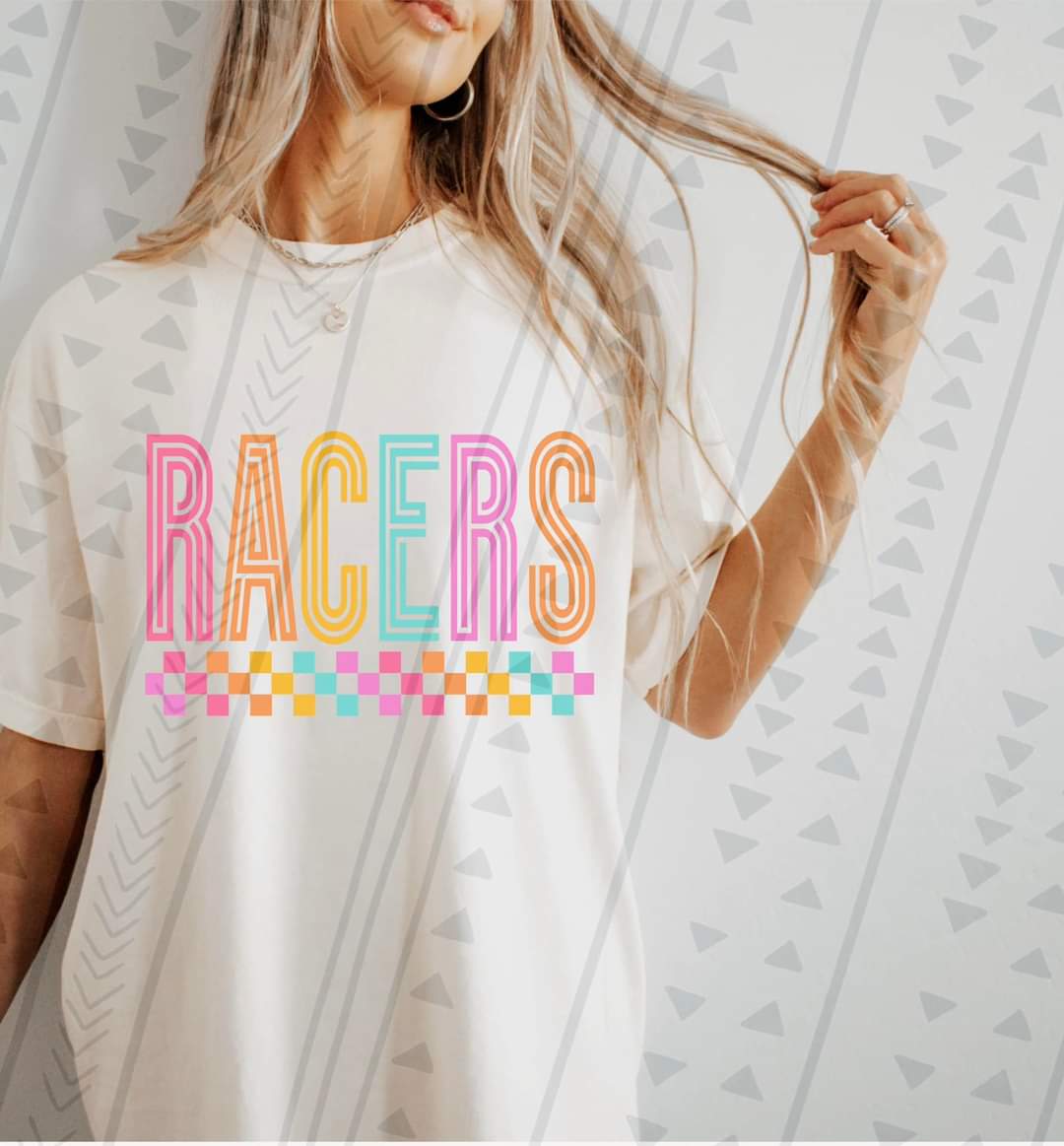 Racers colorful retro 43323 DTF transfer