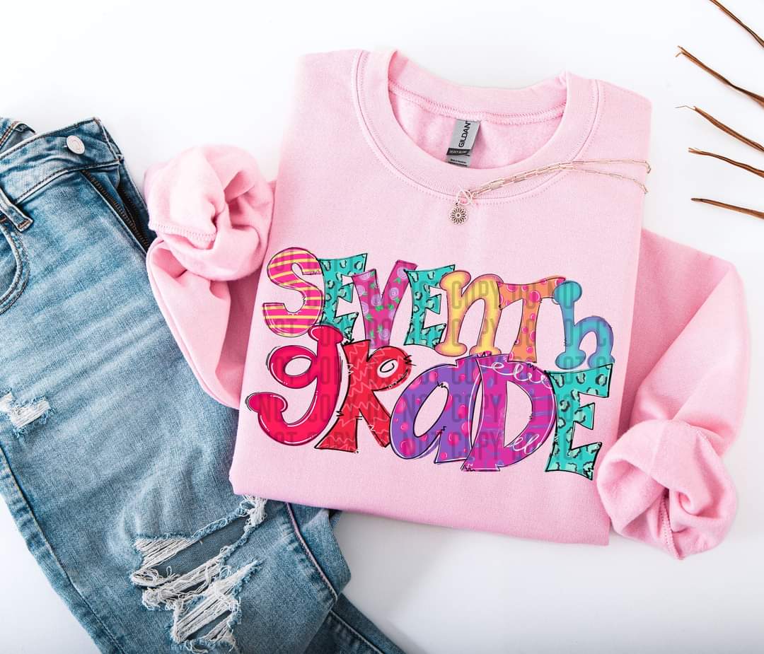 Doodle Seventh Grade 71470 DTF transfer