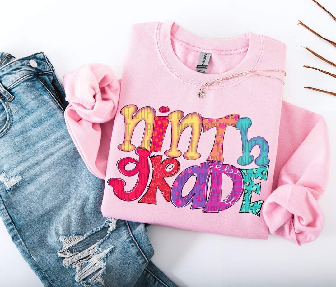 Doodle Ninth Grade 71472 DTF transfer