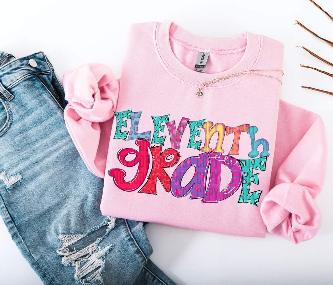 Doodle Eleventh Grade 71474 DTF transfer