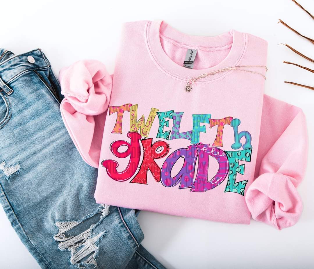 Doodle Twelfth Grade 71475 DTF transfer