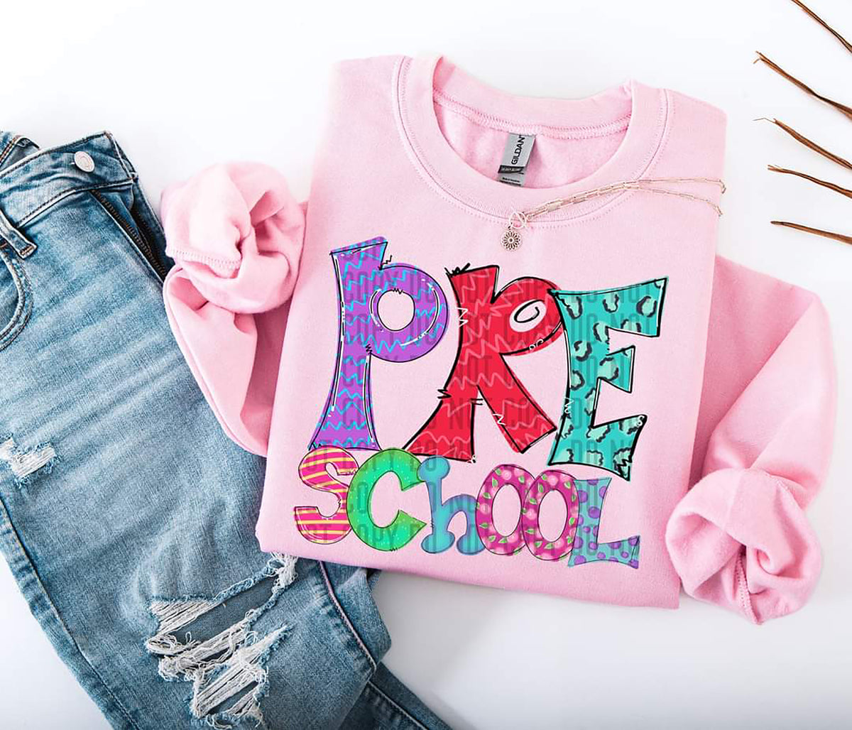 Doodle Pre School 71477 DTF transfer