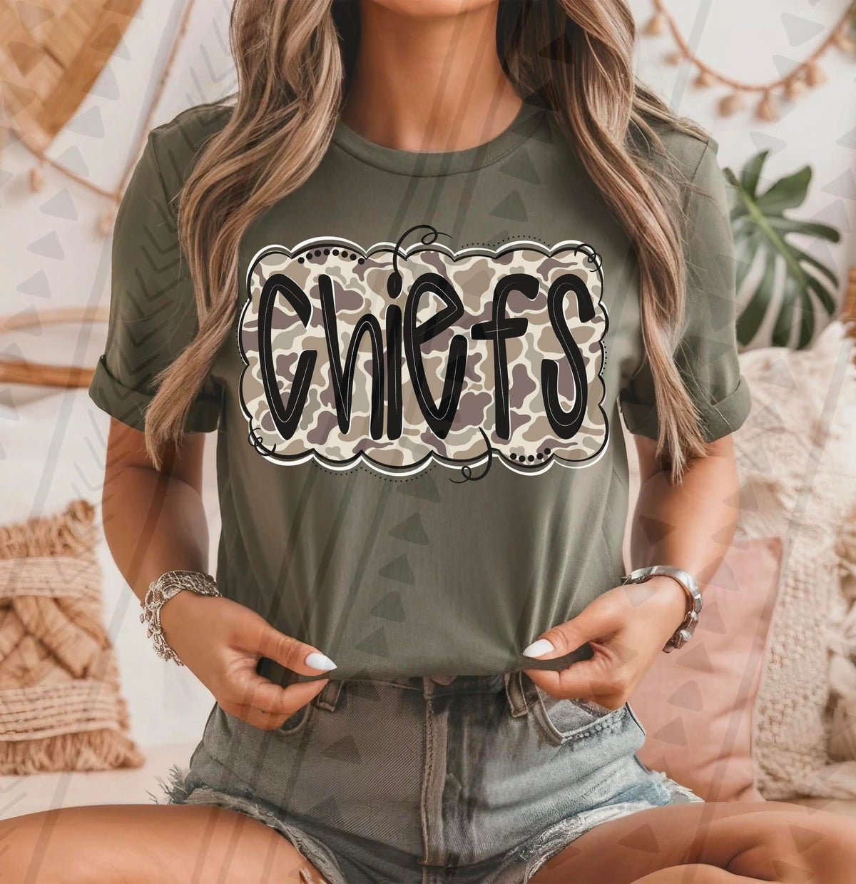 Chiefs camo black font tgg DTF transfer (Copy)