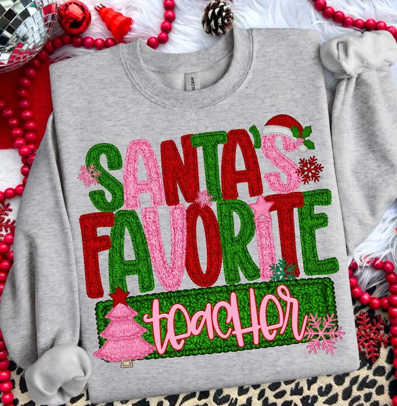Teacher Santas Favorite (S&G) DTF Transfer