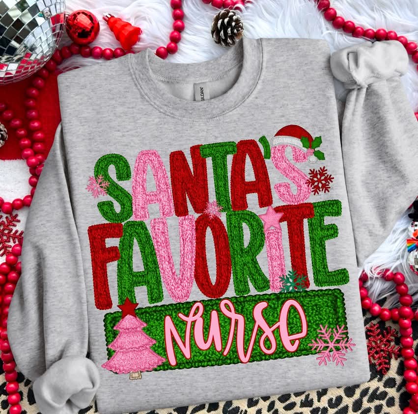 Nurse Santas Favorite (S&G) DTF Transfer