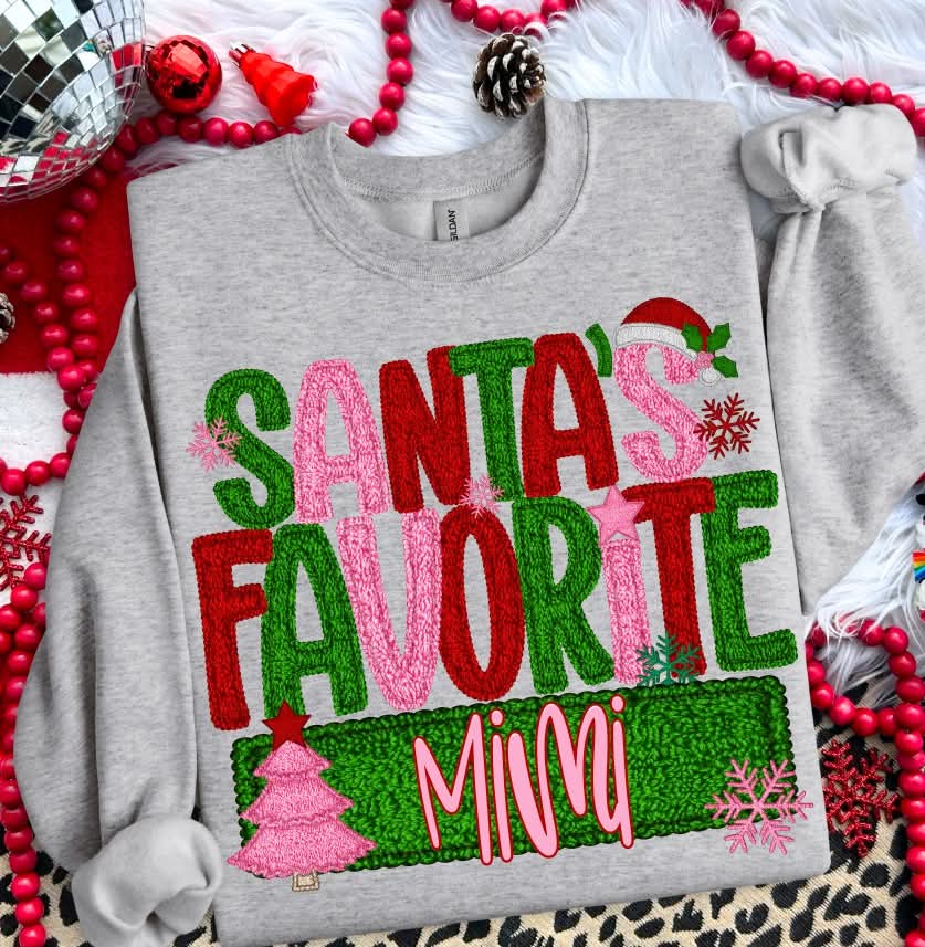 Mimi Santas Favorite (S&G) DTF transfer