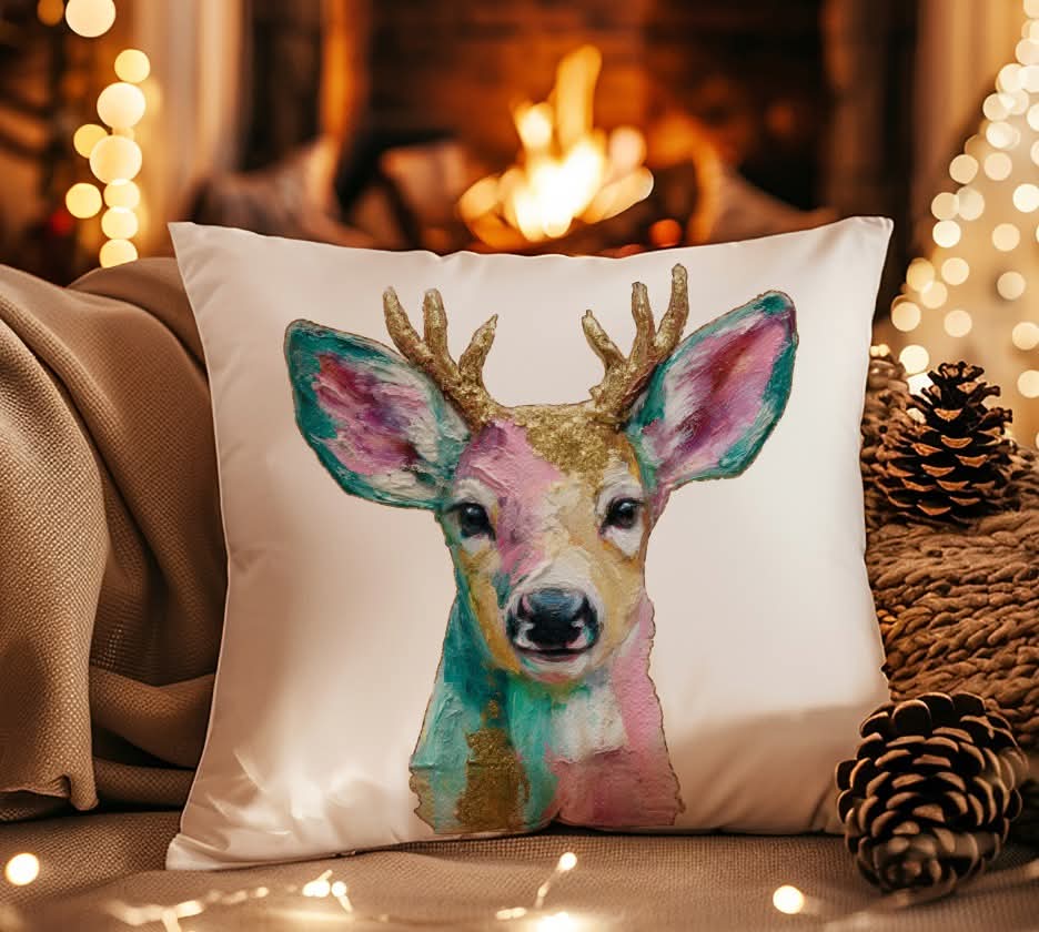 Colorful Reindeer (S&G) DTF Transfer