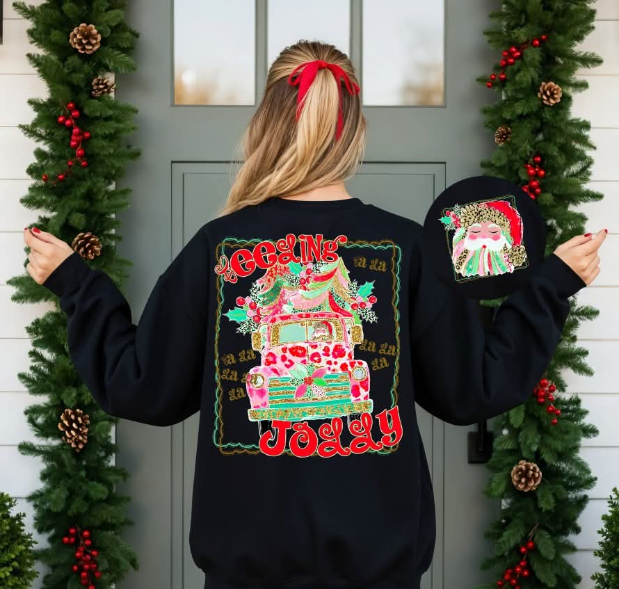 Feeling Jolly Pink Bus (S&G) DTF Transfer