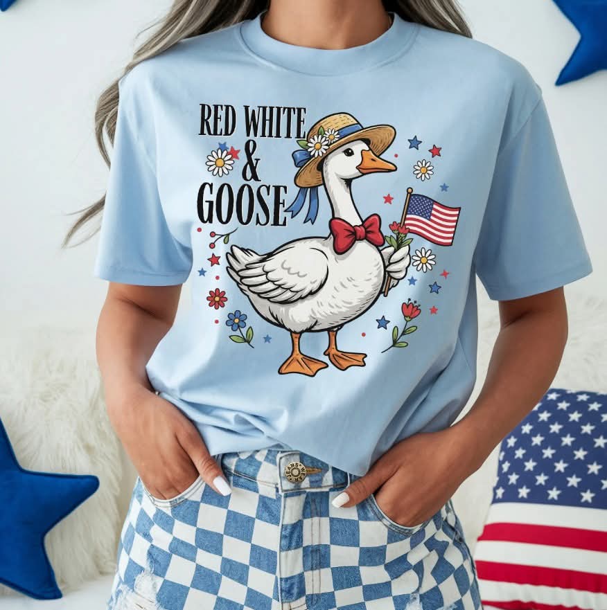 Red white and goose (S&G) DTF Transfer