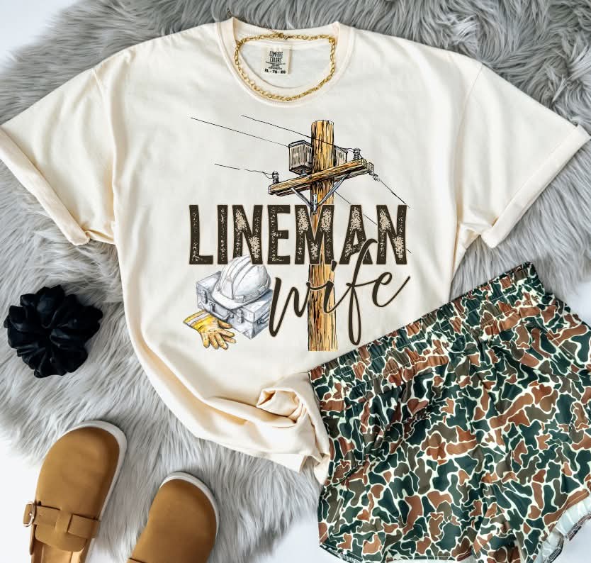 Lineman wife (S&G) DTF Transfer