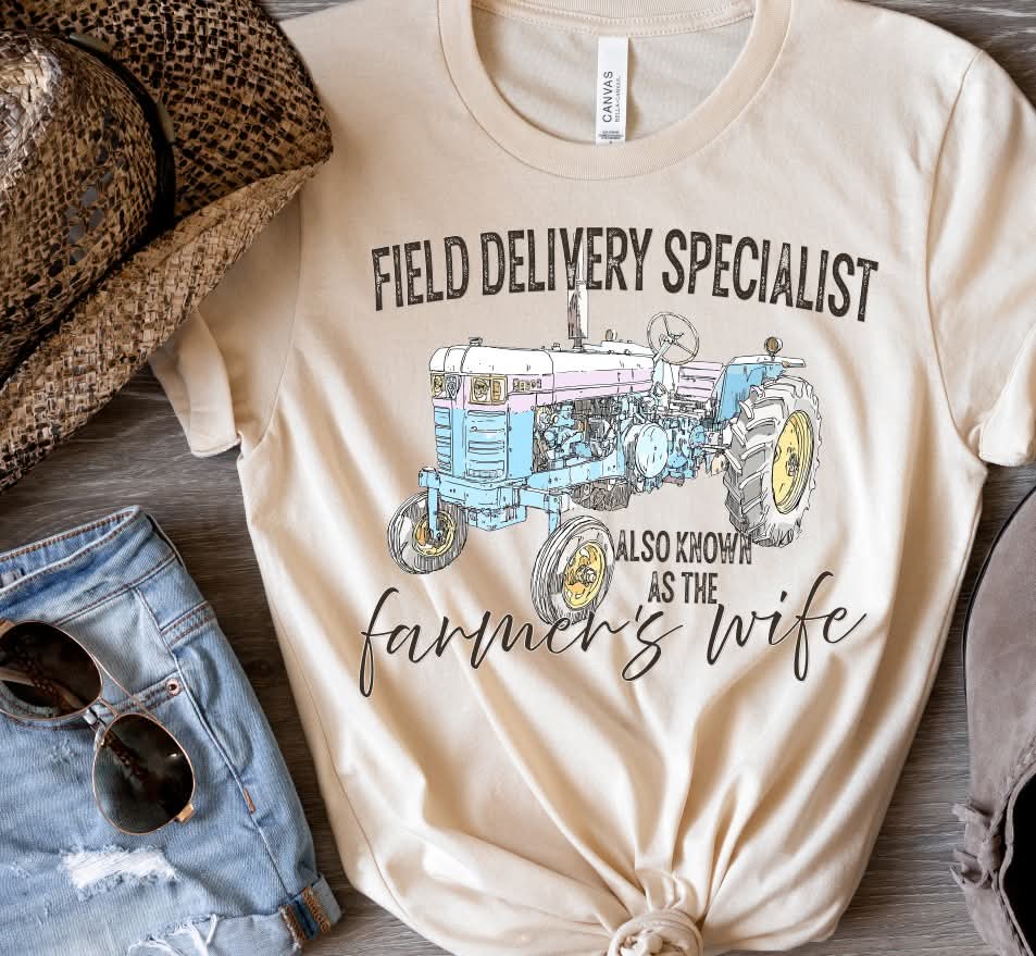 Also known as Farmer's Wife (tractor) (S&G) DTF Transfer