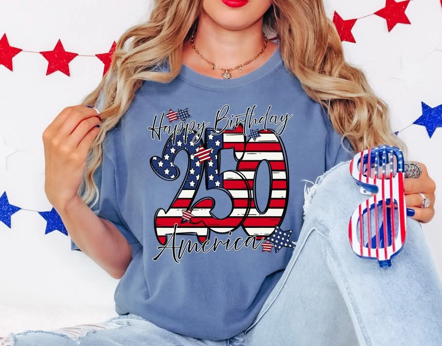 Happy Birthday America 250 (S&G) DTF Transfer
