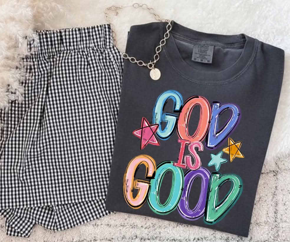 God is good colorful (S&G) DTF Transfer