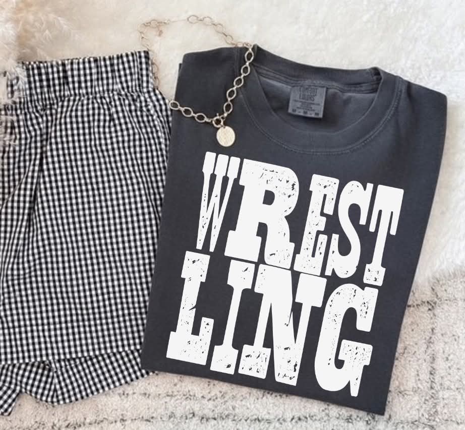 wrestling white (S&G) DTF Transfer