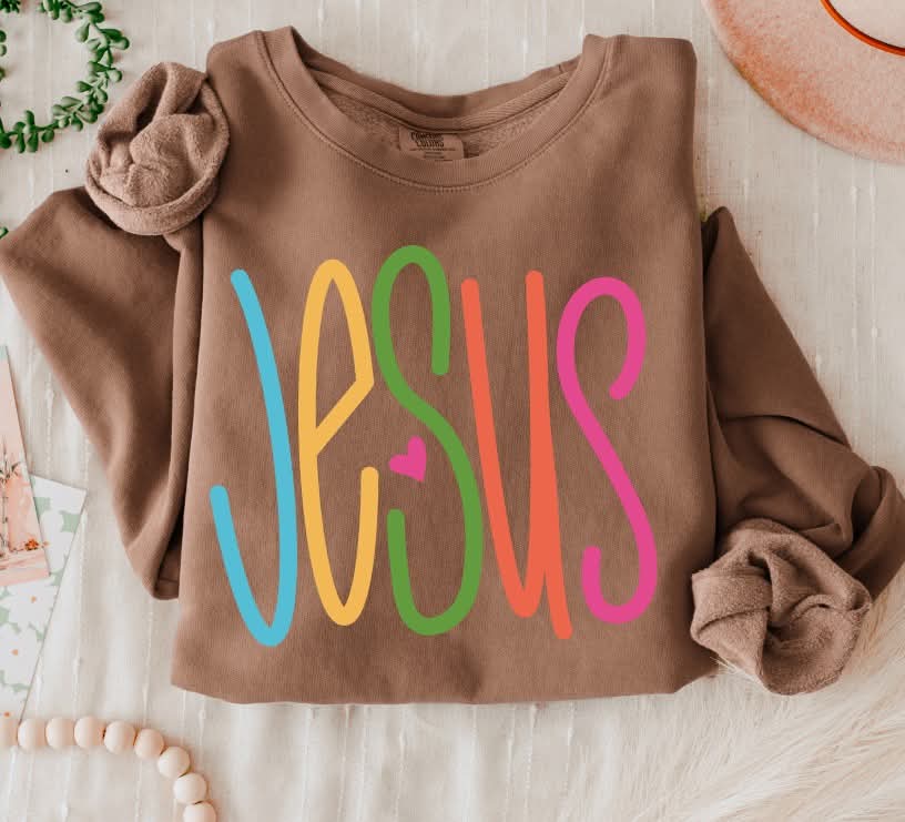 Jesus colorful (S&G) DTF Transfer