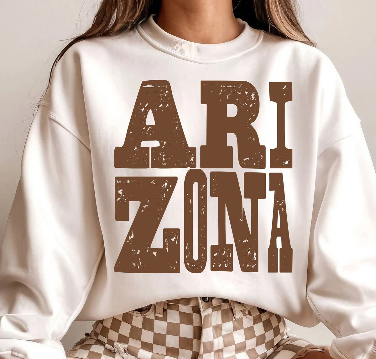 Arizona (distressed brown) (S&G) DTF Transfer