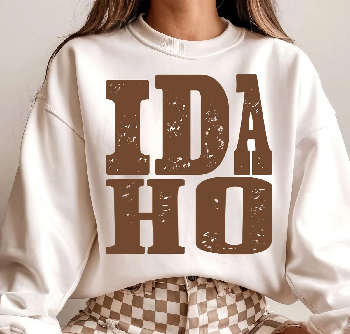 Idaho (distressed brown) (S&G) DTF Transfer