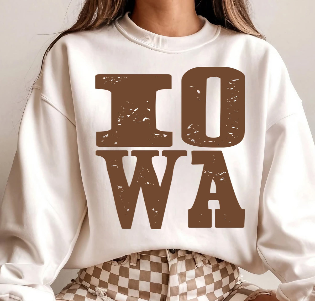 Iowa (distressed brown) (S&G) DTF Transfer