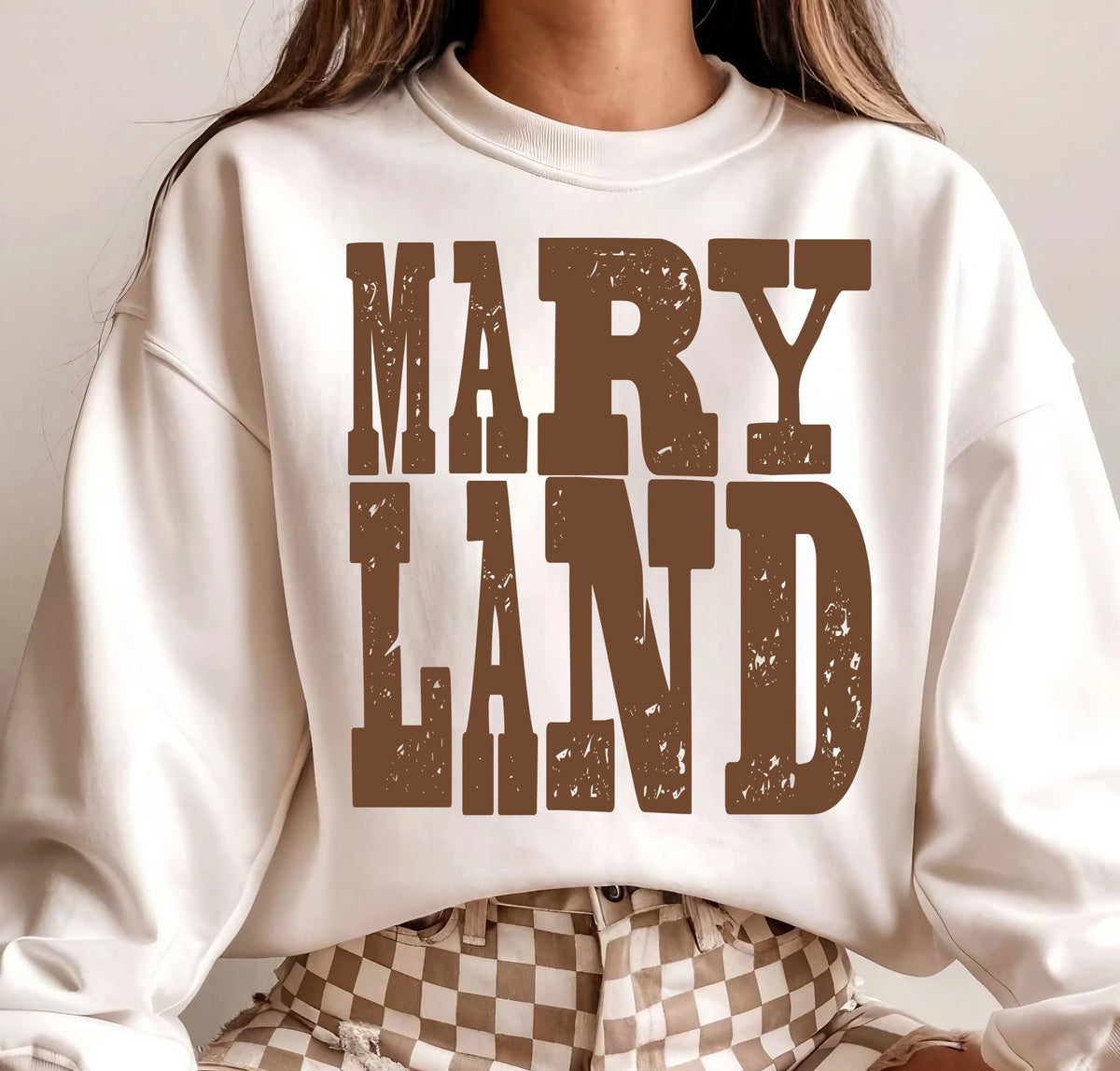 Maryland (distressed brown) (S&G) DTF Transfer