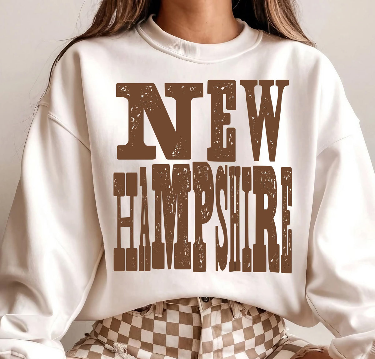 New Hampshire (distressed brown) (S&G) DTF Transfer