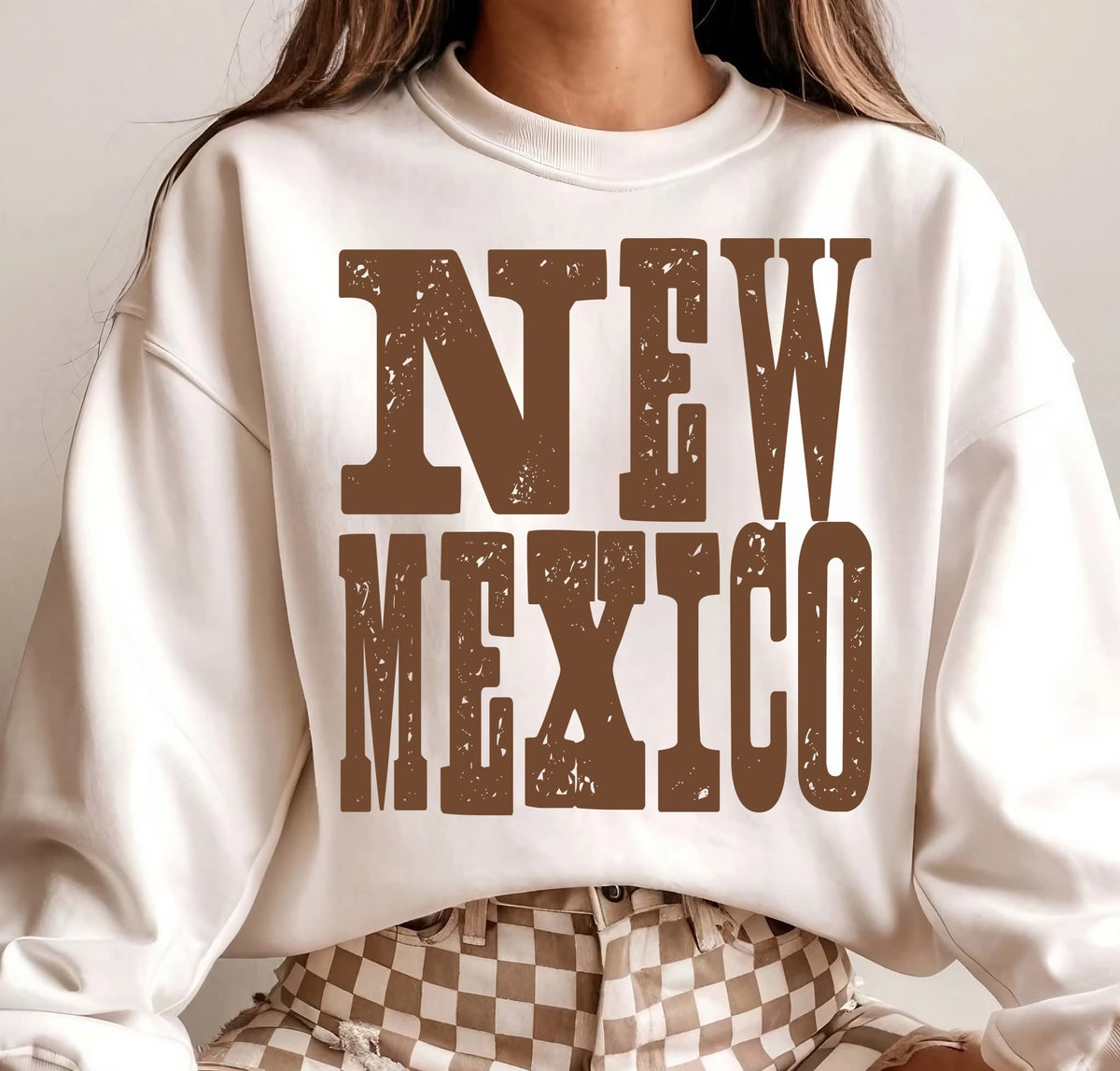 New Mexico (distressed brown) (S&G) DTF Transfer