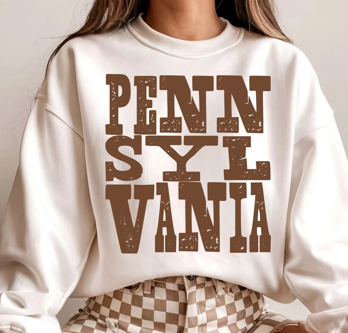 Pennsylvania (distressed brown) (S&G) DTF Transfer