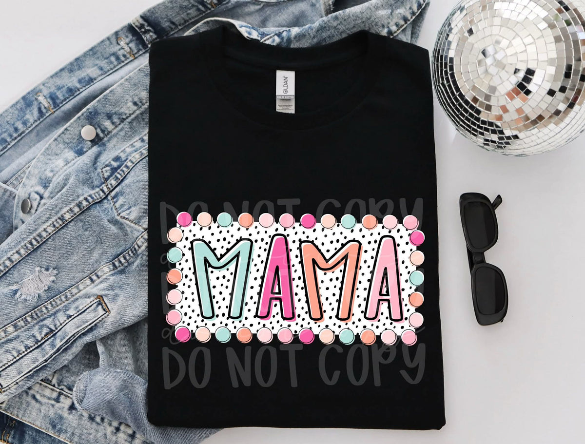 Mama summer dots (C's) DTF Transfer