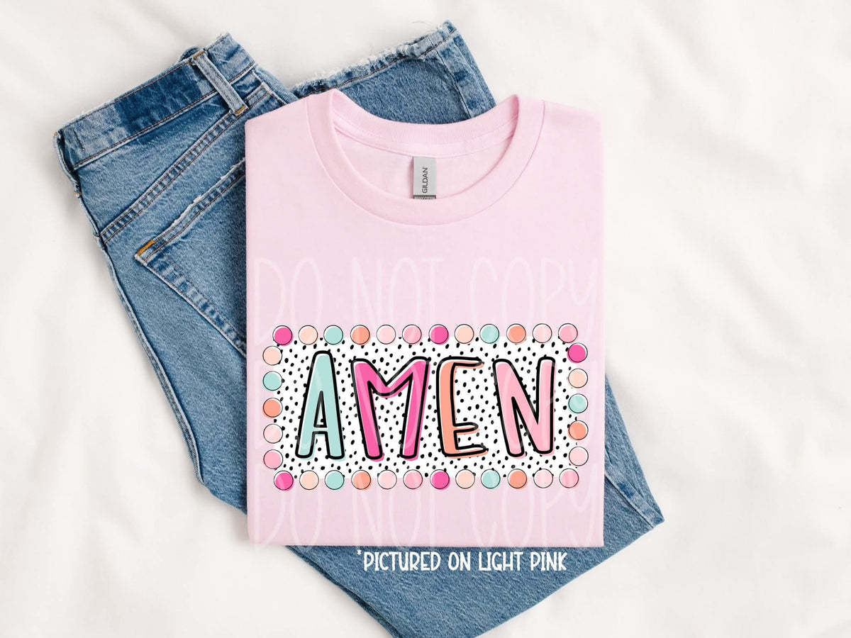 Amen summer dots (C's) DTF Transfer