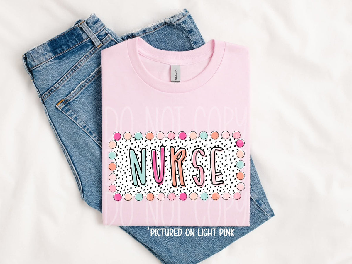 Nurse summer dots (PHDC) DTF Transfer