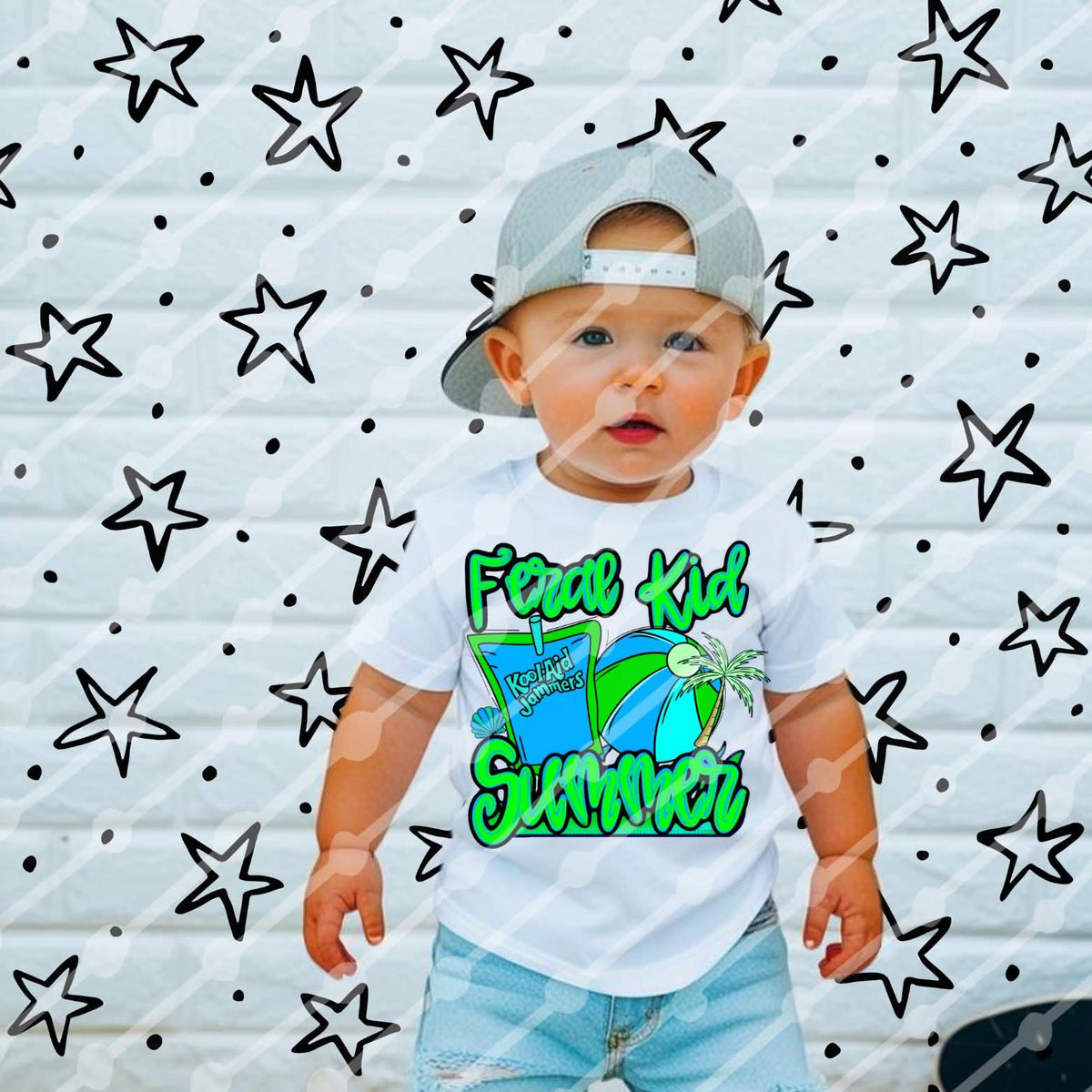 Feral kid summer boy (JBD) DTF Transfer