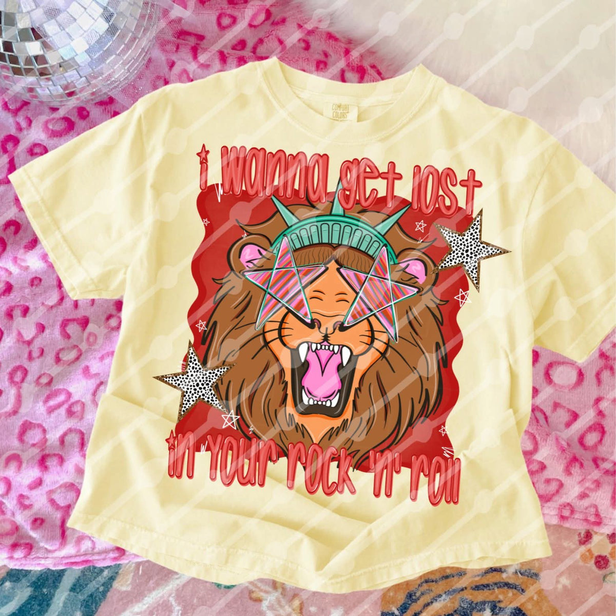 Get lost in your rock n roll lion (JBD)DTF Transfer