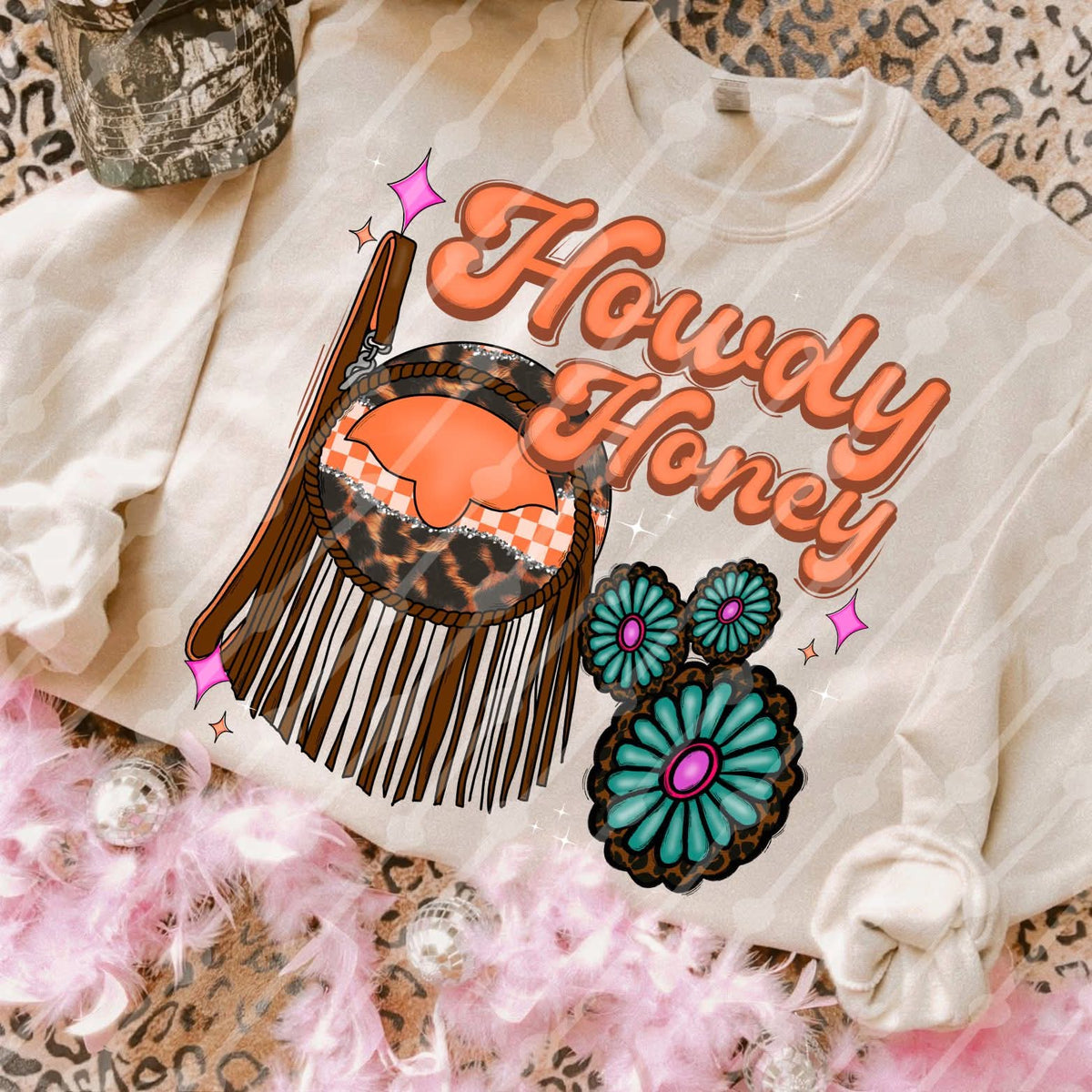 Howdy honey fringe purse (JBD)DTF Transfer