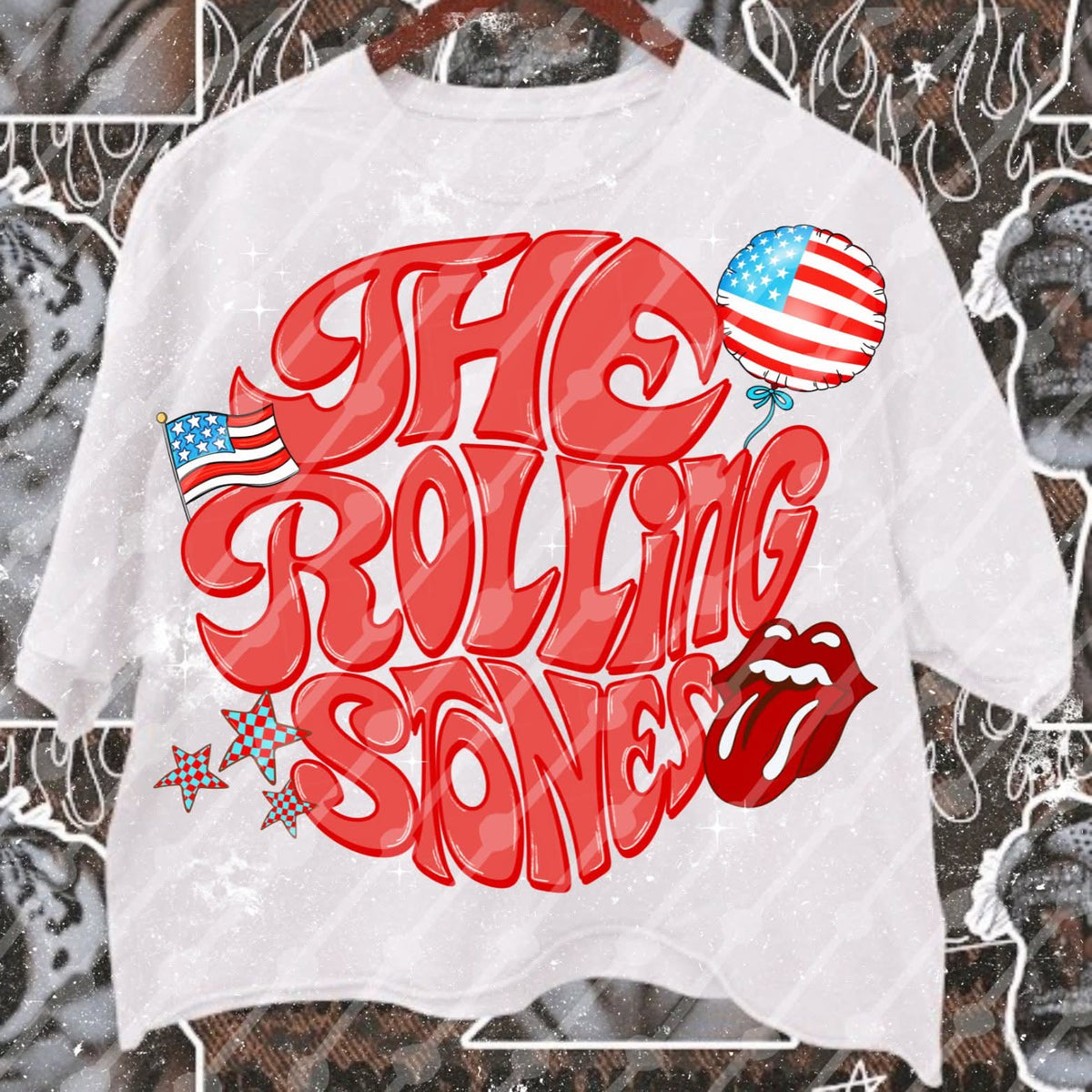 Rolling stones circle (JBD)DTF Transfer