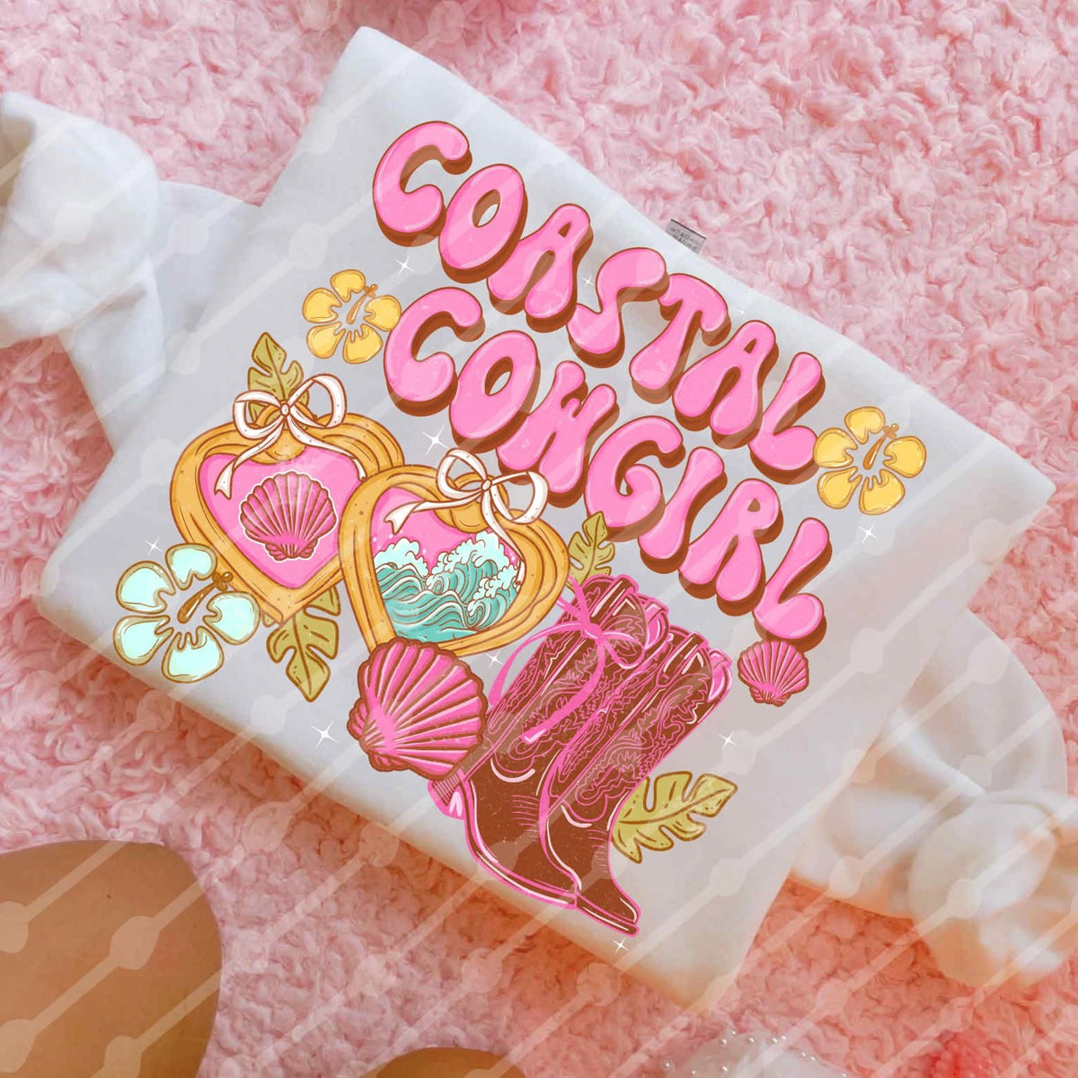 Coastal cowgirl locket (JBD)DTF Transfer