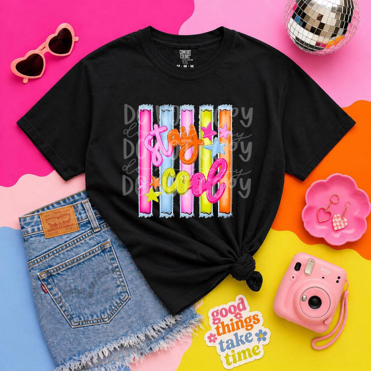 Stay cool neon popsicles (PH) DTF Transfer