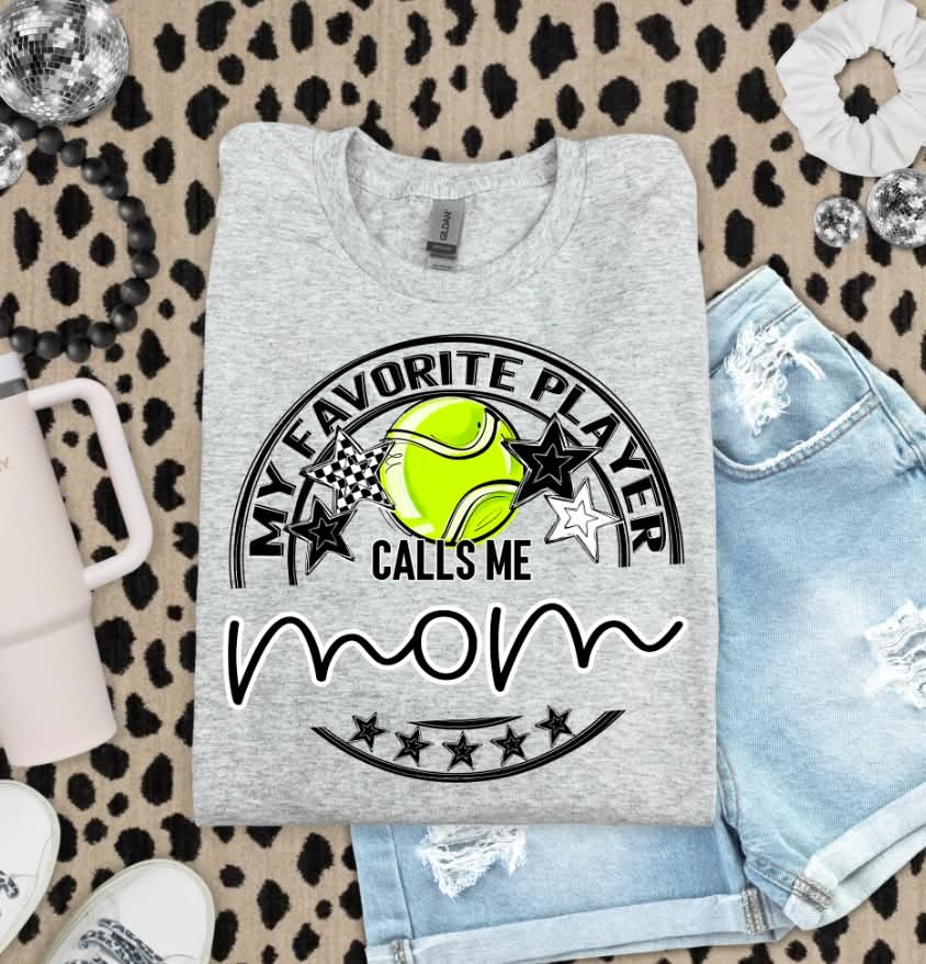 My favorite player calls me mom tennis circle (S&G) DTF Transfer